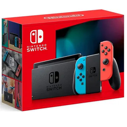Nintendo Switch – 6.2" Display, Neon Blue & Neon Red Joy-Con, TV Mode & Handheld Mode, Long Battery Life
