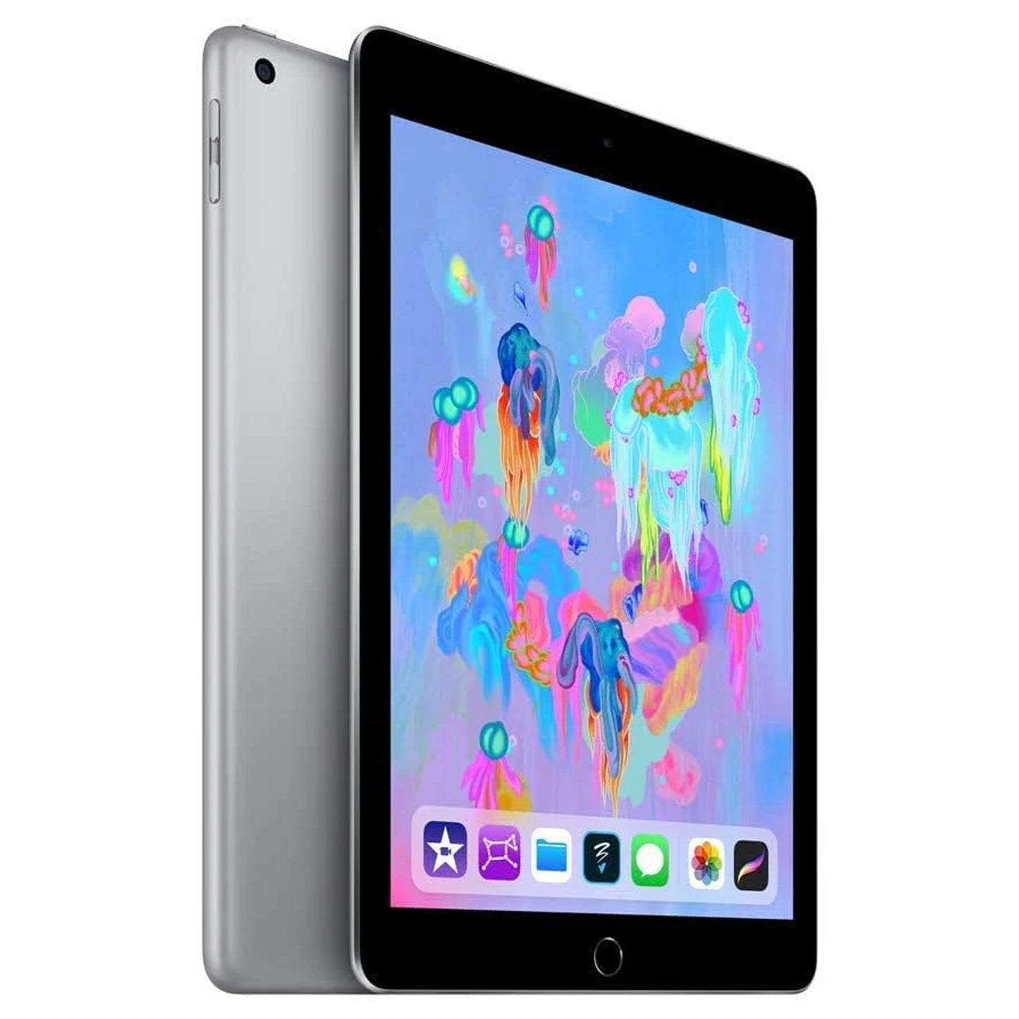 Apple iPad 6th Gen – 9.7" Retina Display, A10 Fusion, 32GB, Wi-Fi, 8MP Rear & 1.2MP Front Camera, Long Battery Life – Renewed